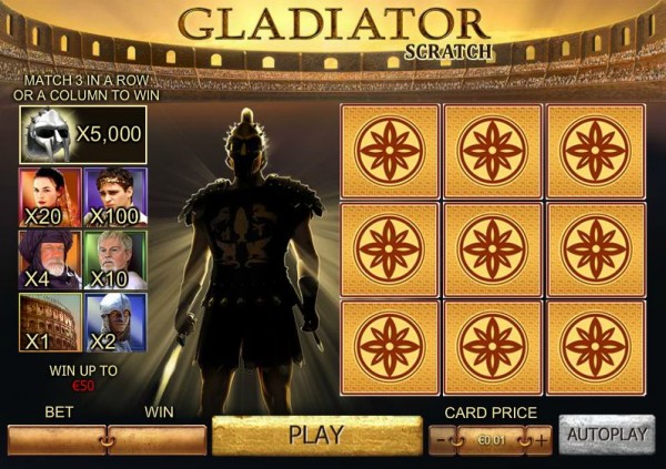 Sorsjegy Gladiátor